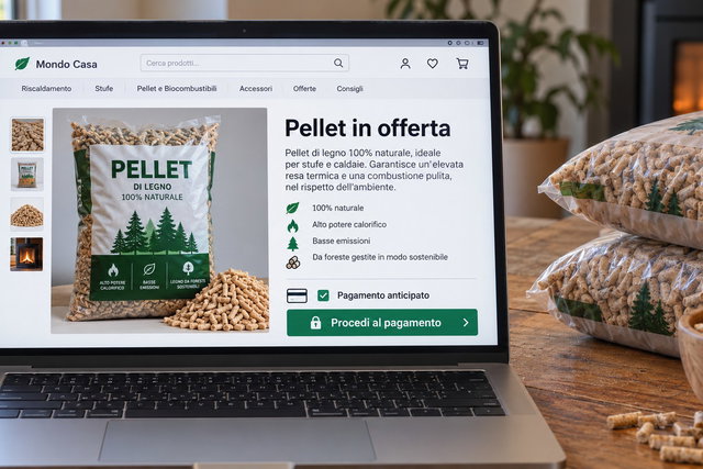 Pellet online, il sito clonato incassa e non consegna