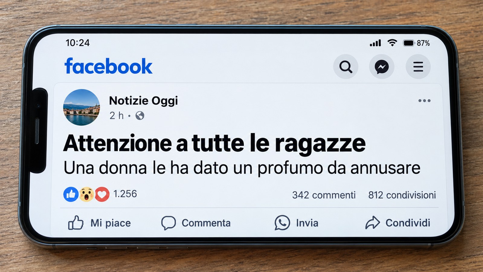 Social, un messaggio sui profumi rilancia una bufala