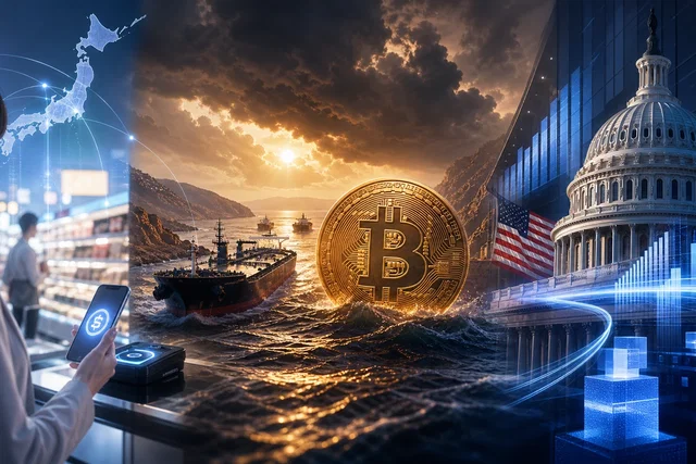 Bitcoin regge a Hormuz, stablecoin e CLARITY spingono