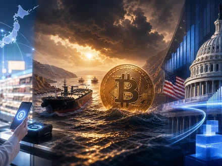 Bitcoin regge a Hormuz, stablecoin e CLARITY spingono