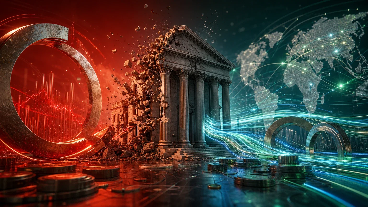 Bitcoin frena, ETF in rosso e stablecoin sfidano le banche