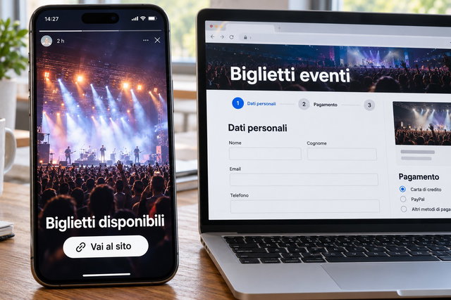Biglietti, il link sui social può portare a un sito clone