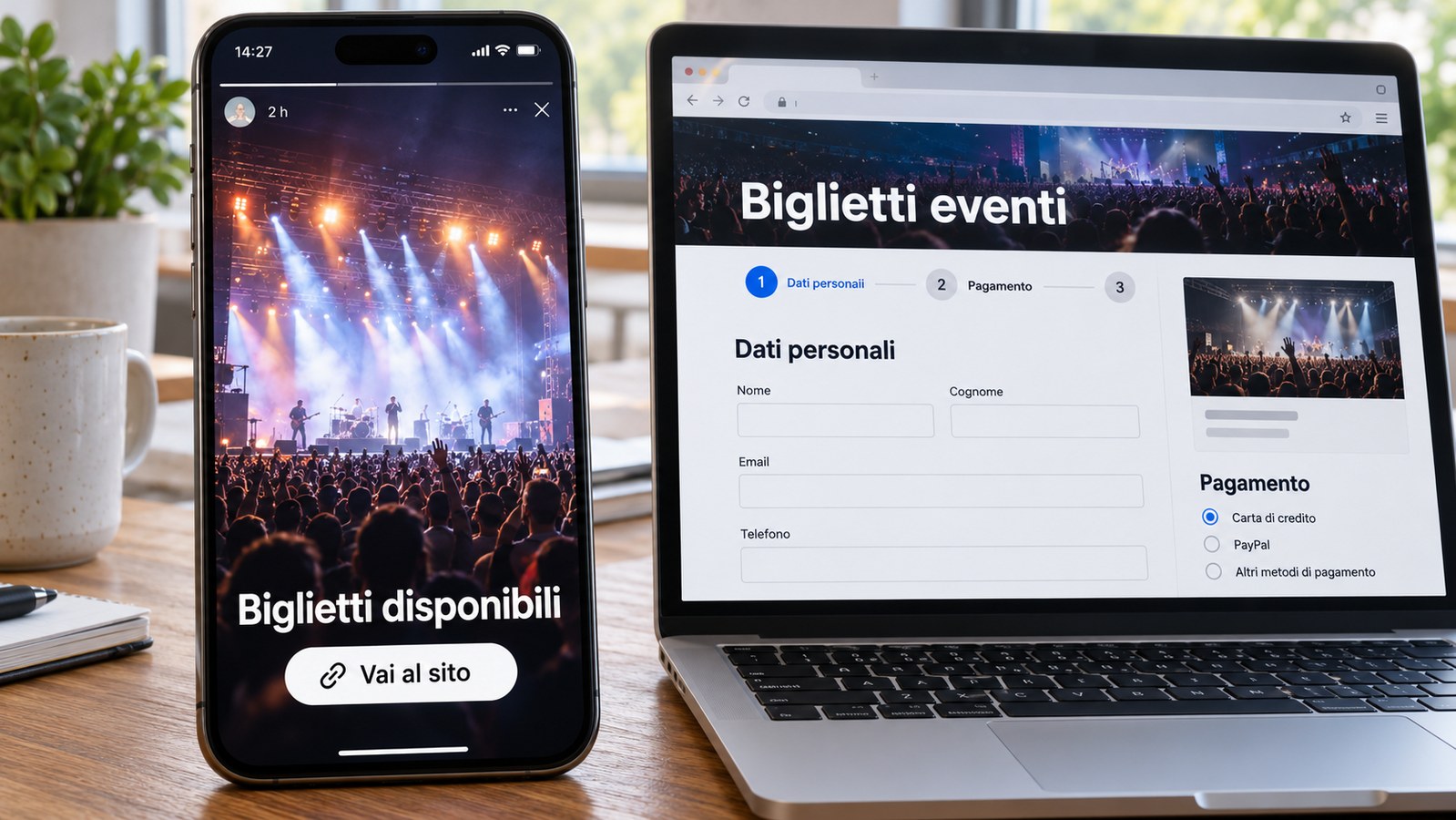 Biglietti, il link sui social può portare a un sito clone