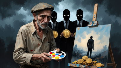 Truffa da 2 milioni a un artista a nome di Coinbase