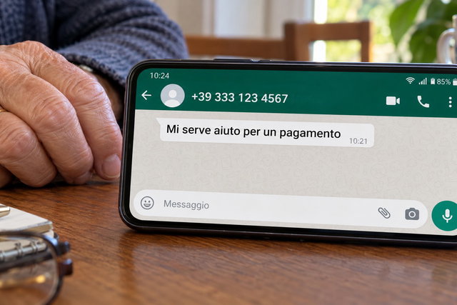 WhatsApp, il messaggio del finto figlio chiede denaro