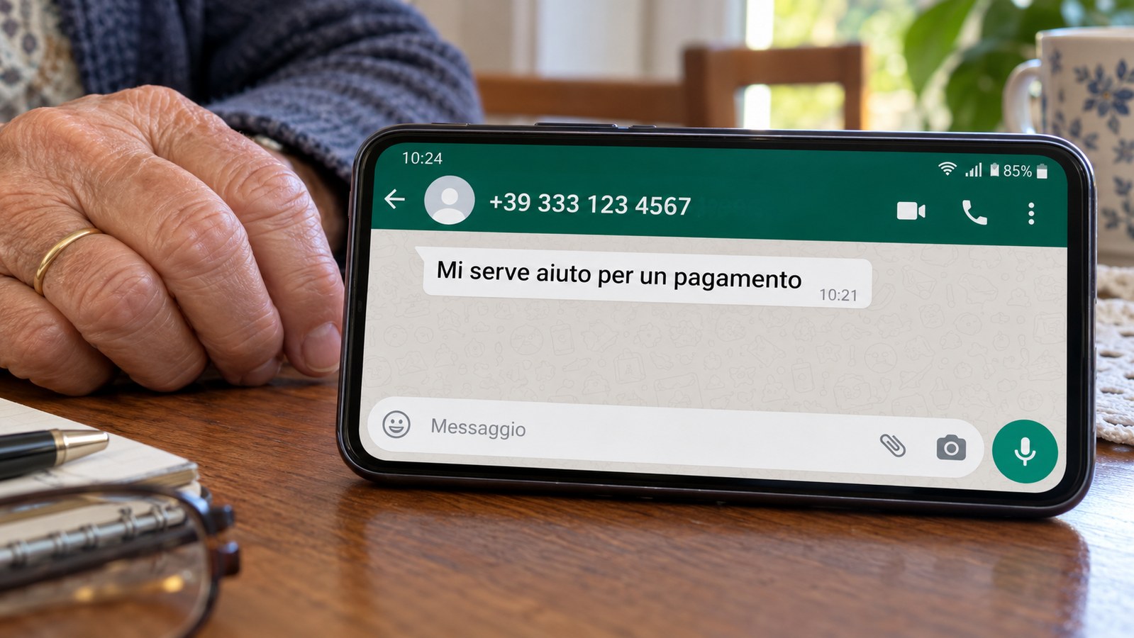 WhatsApp, il messaggio del finto figlio chiede denaro