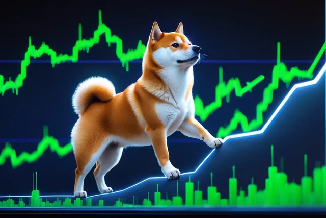Shiba Inu: impennata dei volumi e resistenza solida