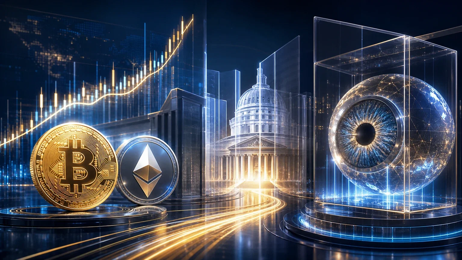 Bitcoin sale, CLARITY avanza e Worldcoin sfida gli ETF