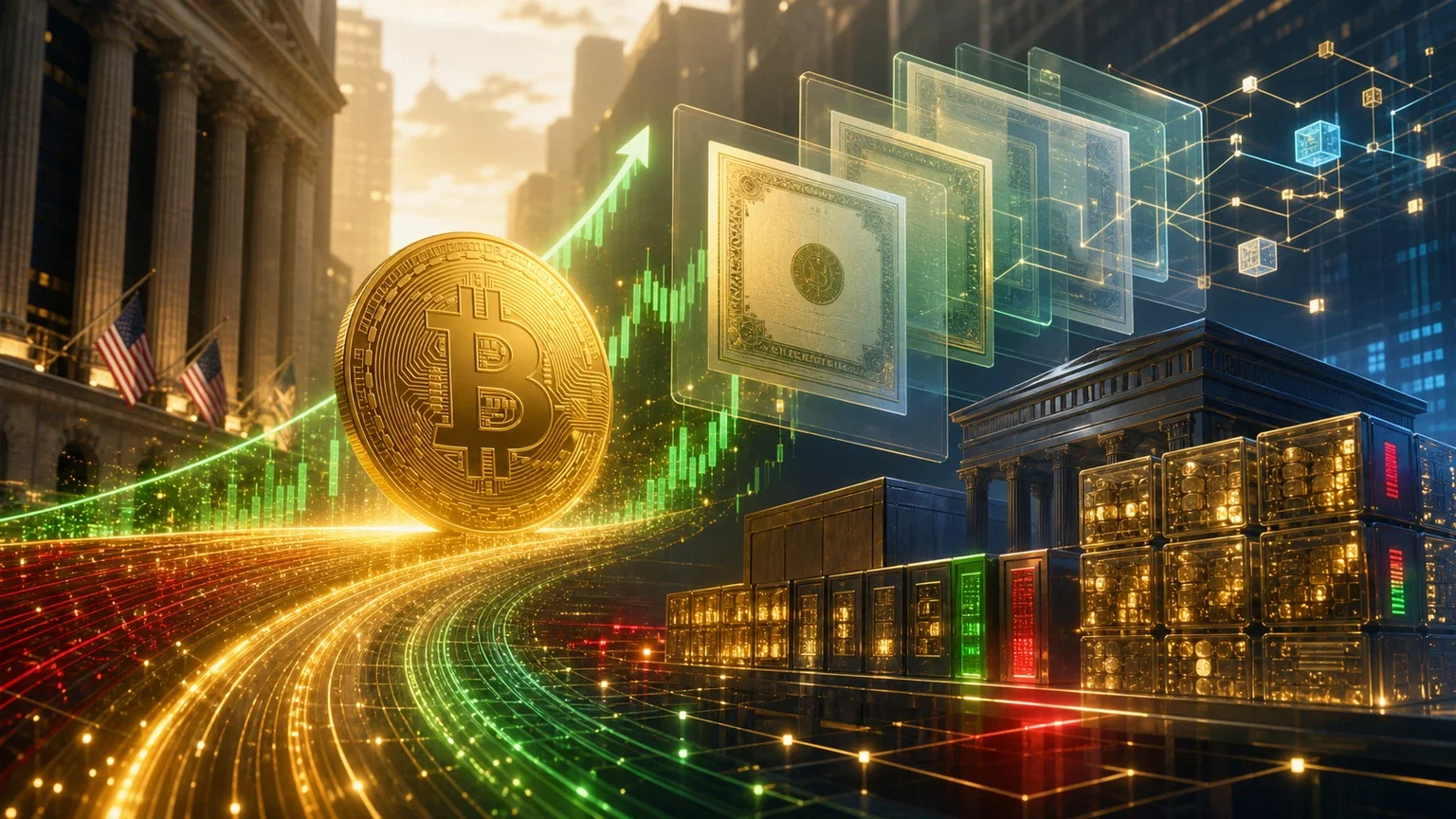 Bitcoin risale mentre Securitize e Strategy scuotono Wall Street