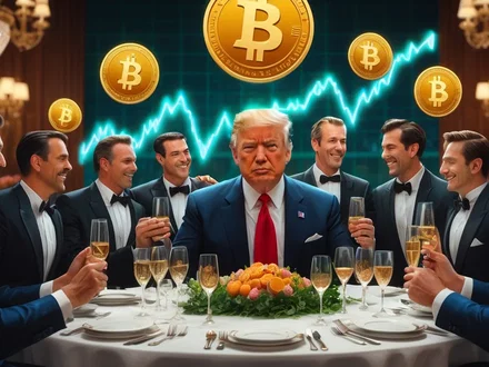 Trump scatena boom crypto: +80% dopo cena esclusiva