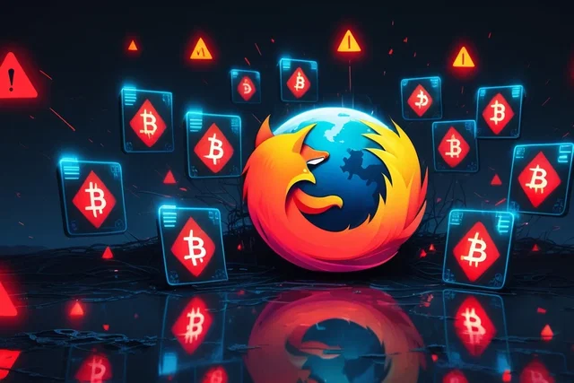 Firefox invaso da 40 wallet crypto falsi: rischi