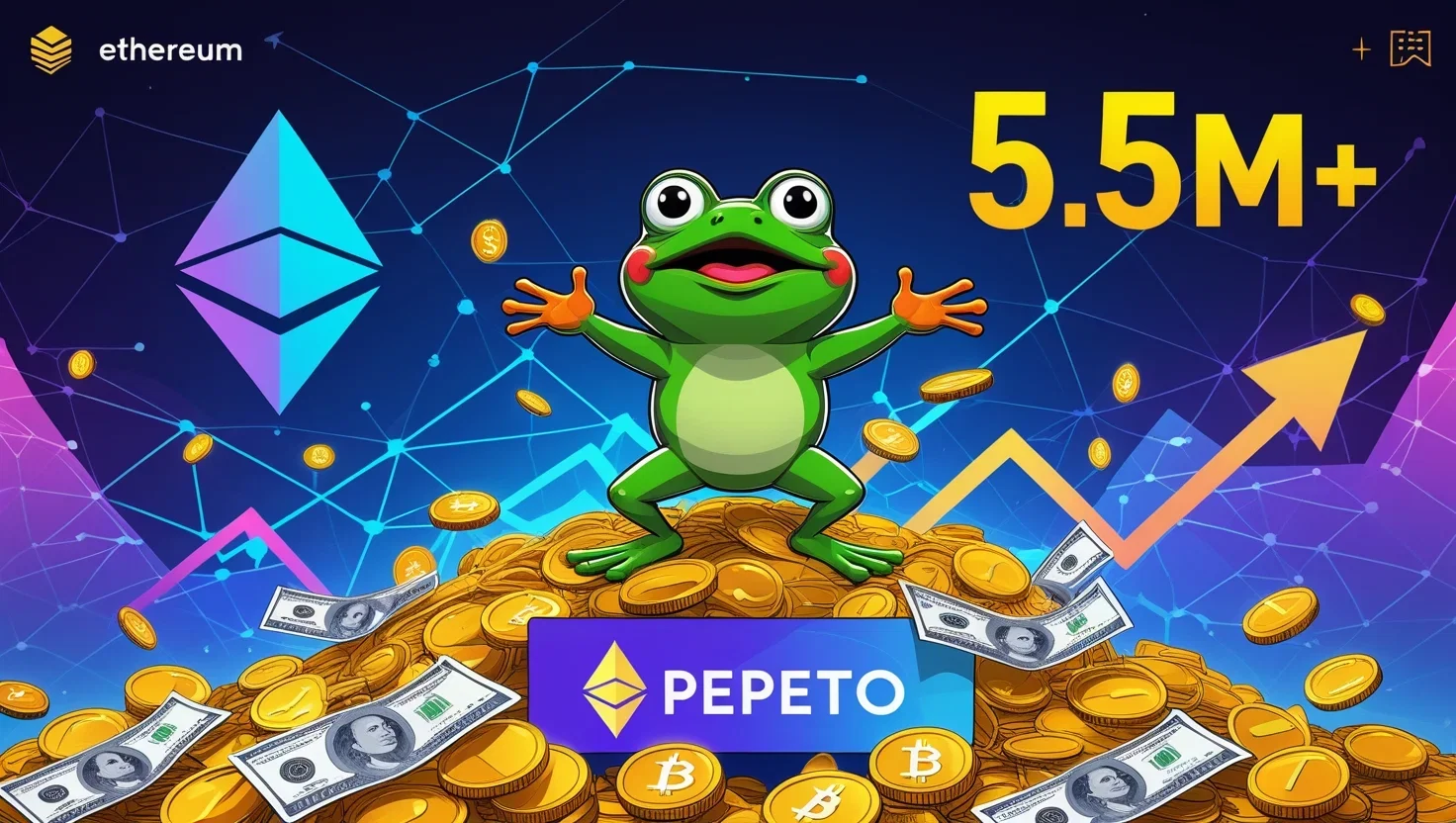 PEPETO supera i 5,5 milioni di dollari in presale