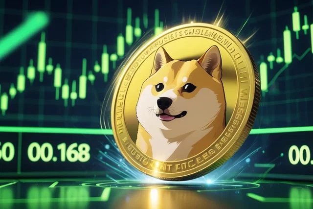 Dogecoin rimbalza ma stenta a superare $0,168