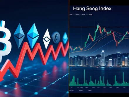 Bitcoin e altcoin in difficoltà, Hang Seng vola