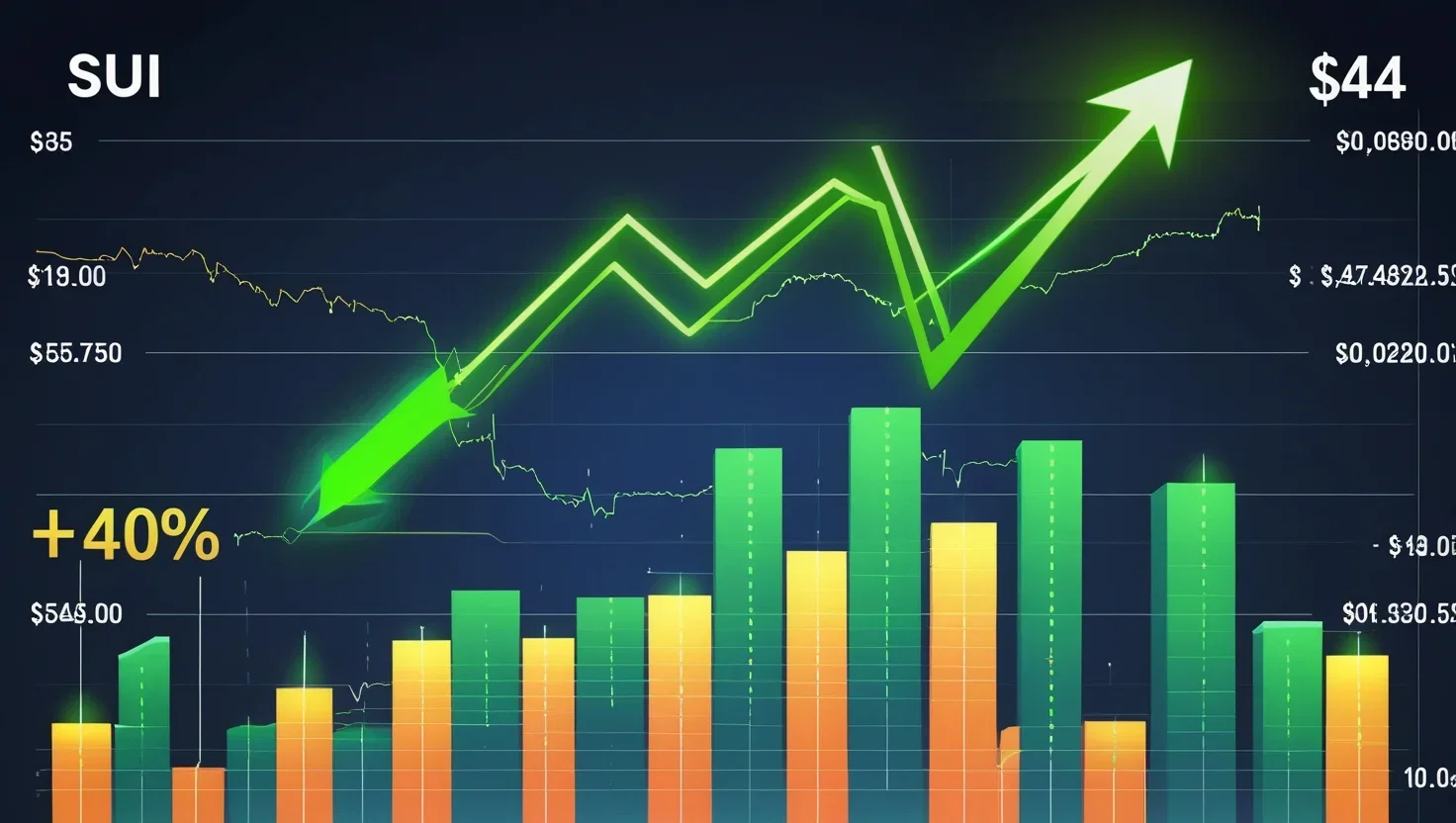 SUI punta al +140% dopo aver riconquistato $4