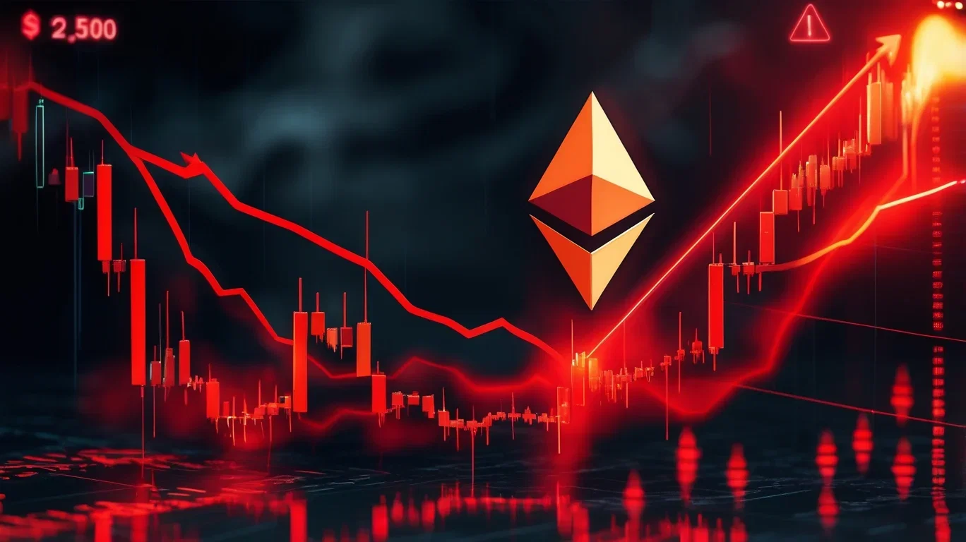 Ethereum crolla del 10%, mercato in allerta