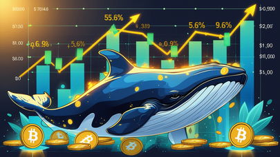 Balene accumulano 1B DOGE, prezzo sale del 5,6%