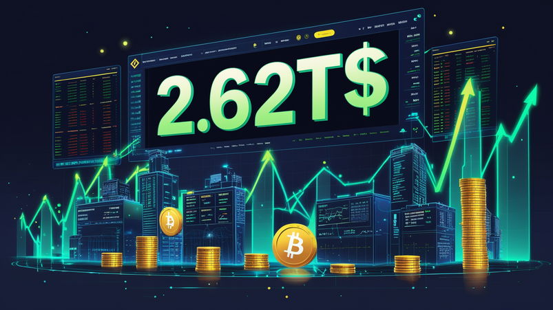 Binance Futures record 2025: scambiati 2,62T$
