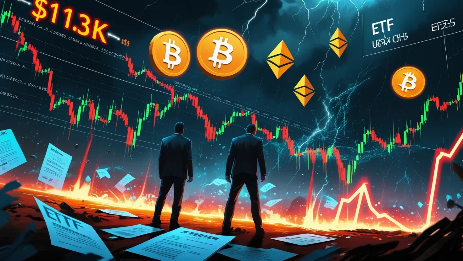 Bitcoin a 113K$, ETH e altcoin in bilico per ETF