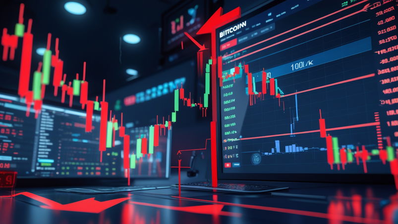 Bitcoin a rischio crollo verso 100k dollari