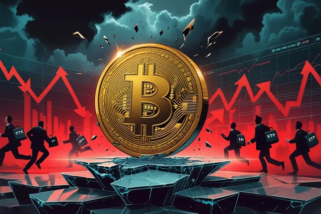 Bitcoin crolla: supporti cedono e ETF in fuga