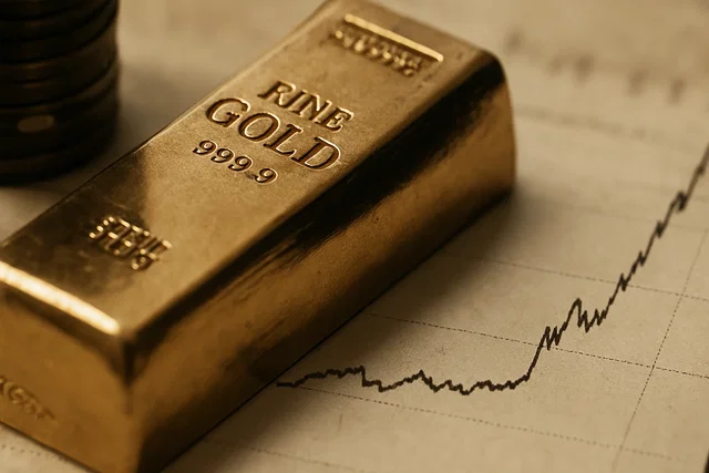 Bitcoin ed Ethereum salgono mentre l'oro scende