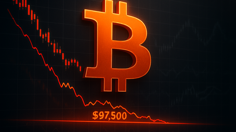 Bitcoin potrebbe scendere a $97.500, avverte Glassnode