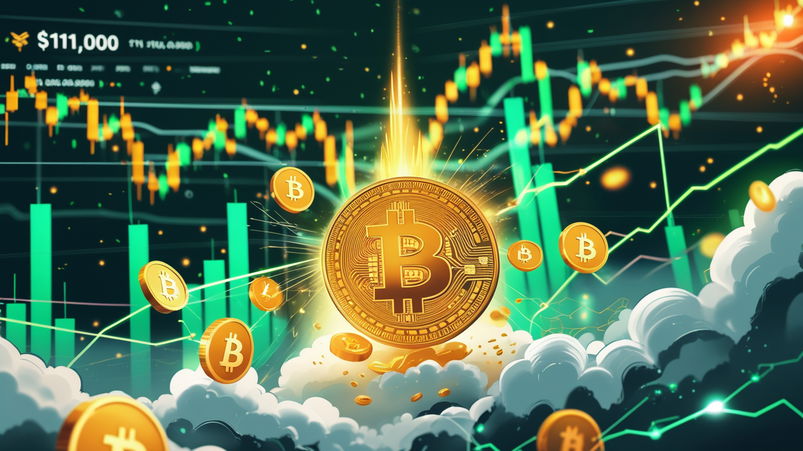 Bitcoin supera i 111k$, rally delle crypto
