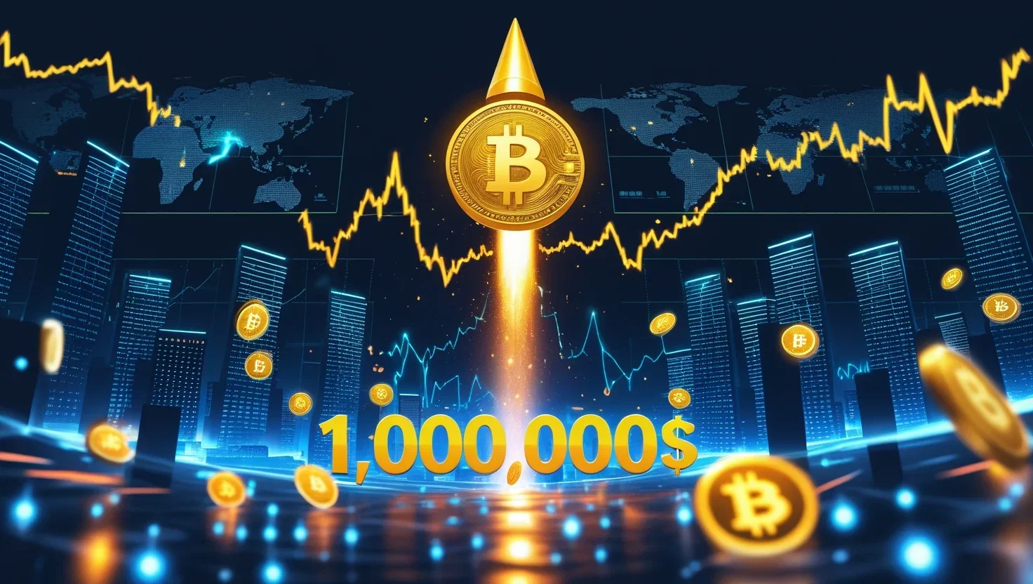 Bitcoin verso 1 milione $: le criptovalute esplodono