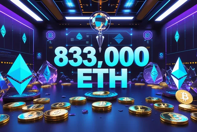 BitMine detiene 833.000 Ethereum, record mondiale