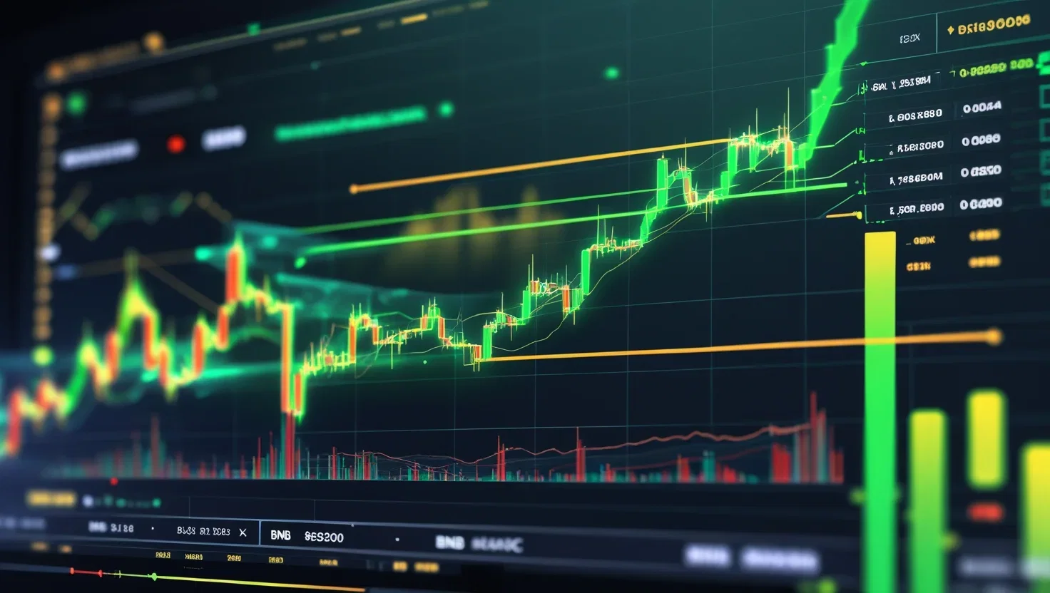 BNB punta a 860$ con metriche on-chain in rialzo