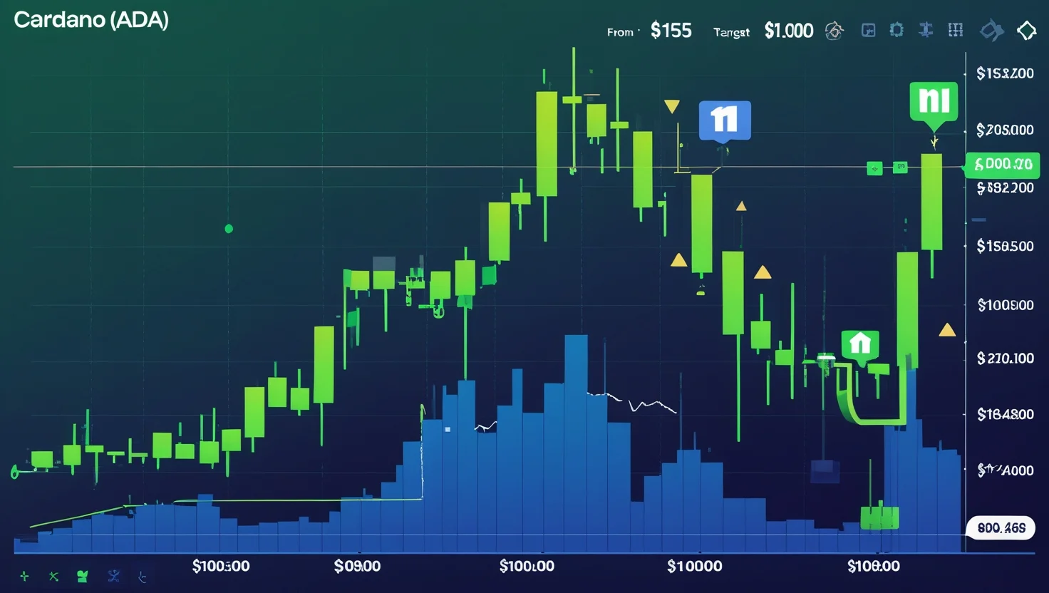 Cardano balza del 15%, puntata verso 1 dollaro