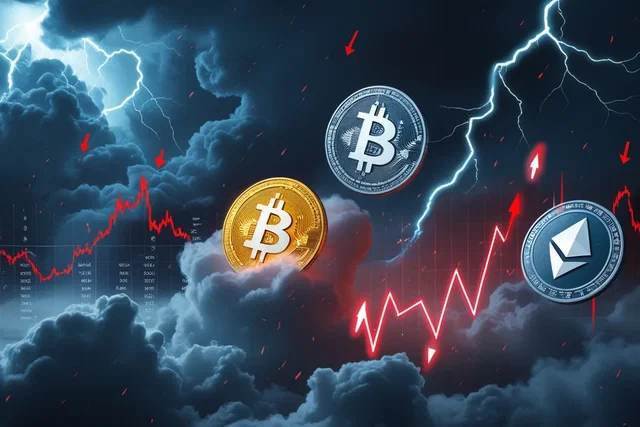 Cripto-tempesta da 1 miliardo: BTC, ETH, XRP crollano