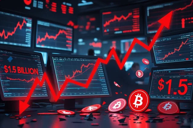 Crypto crollano: liquidati 1,5 miliardi di dollari
