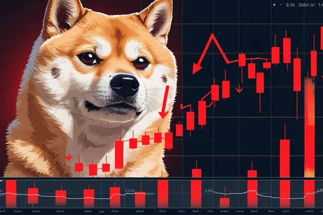 Dogecoin crolla del 7%: verso supporto a 22 cent