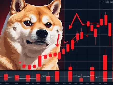 Dogecoin crolla del 7%: verso supporto a 22 cent