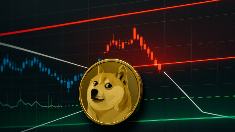 Dogecoin in zona di rischio estremo: crollo o rimbalzo?