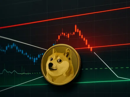Dogecoin in zona di rischio estremo: crollo o rimbalzo?