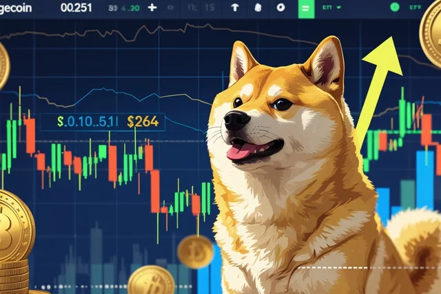 Dogecoin sopra $0,251: traders puntano a $0,264