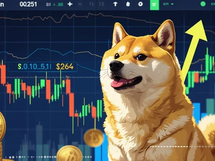Dogecoin sopra $0,251: traders puntano a $0,264