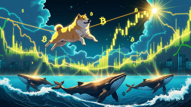 Dogecoin vola +8% grazie alle balene crypto