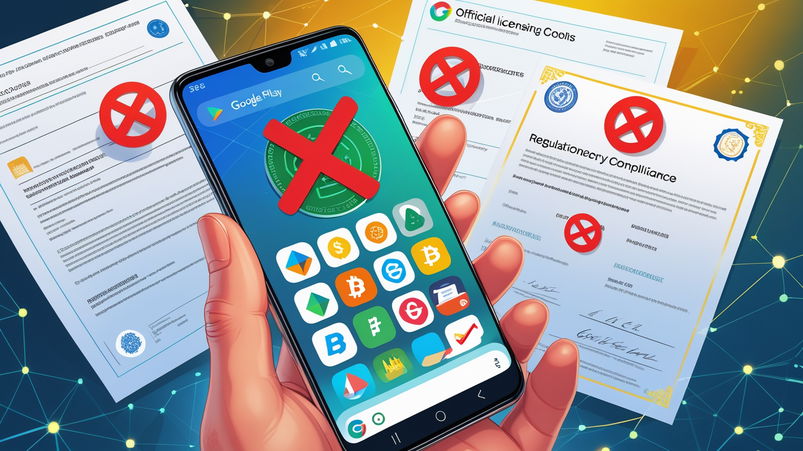 Google Play bandisce wallet crypto senza licenze