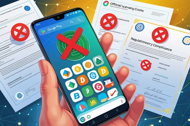 Google Play bandisce wallet crypto senza licenze