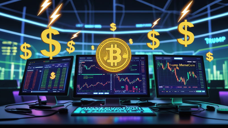 Exchange cripto guadagnano $172M da memecoin TRUMP