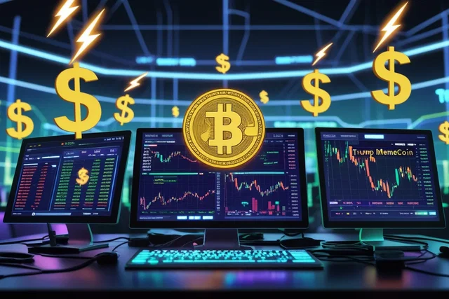 Exchange cripto guadagnano $172M da memecoin TRUMP