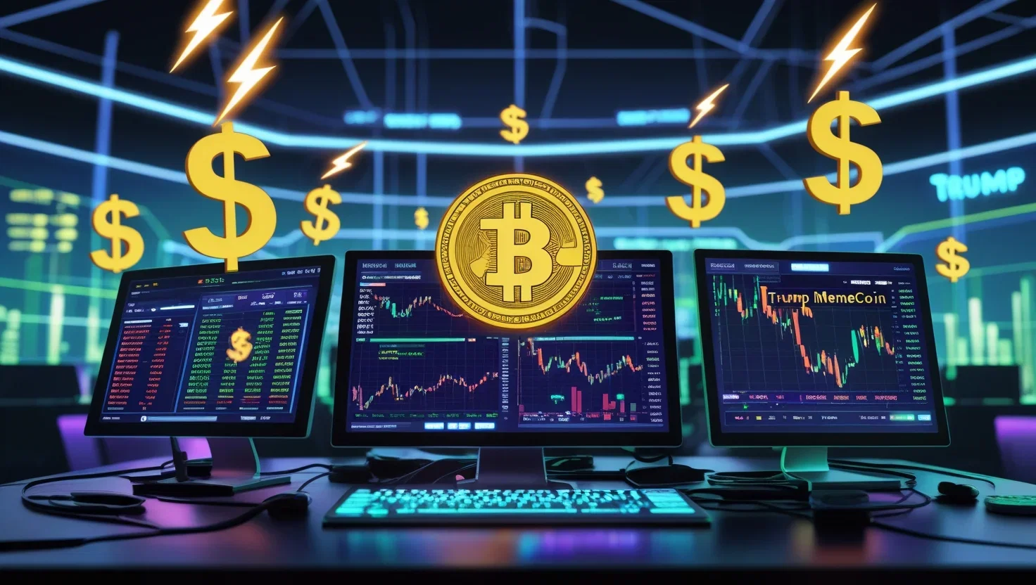 Exchange cripto guadagnano $172M da memecoin TRUMP