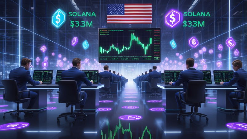 Primo ETF Solana USA debutta con 33M di volumi