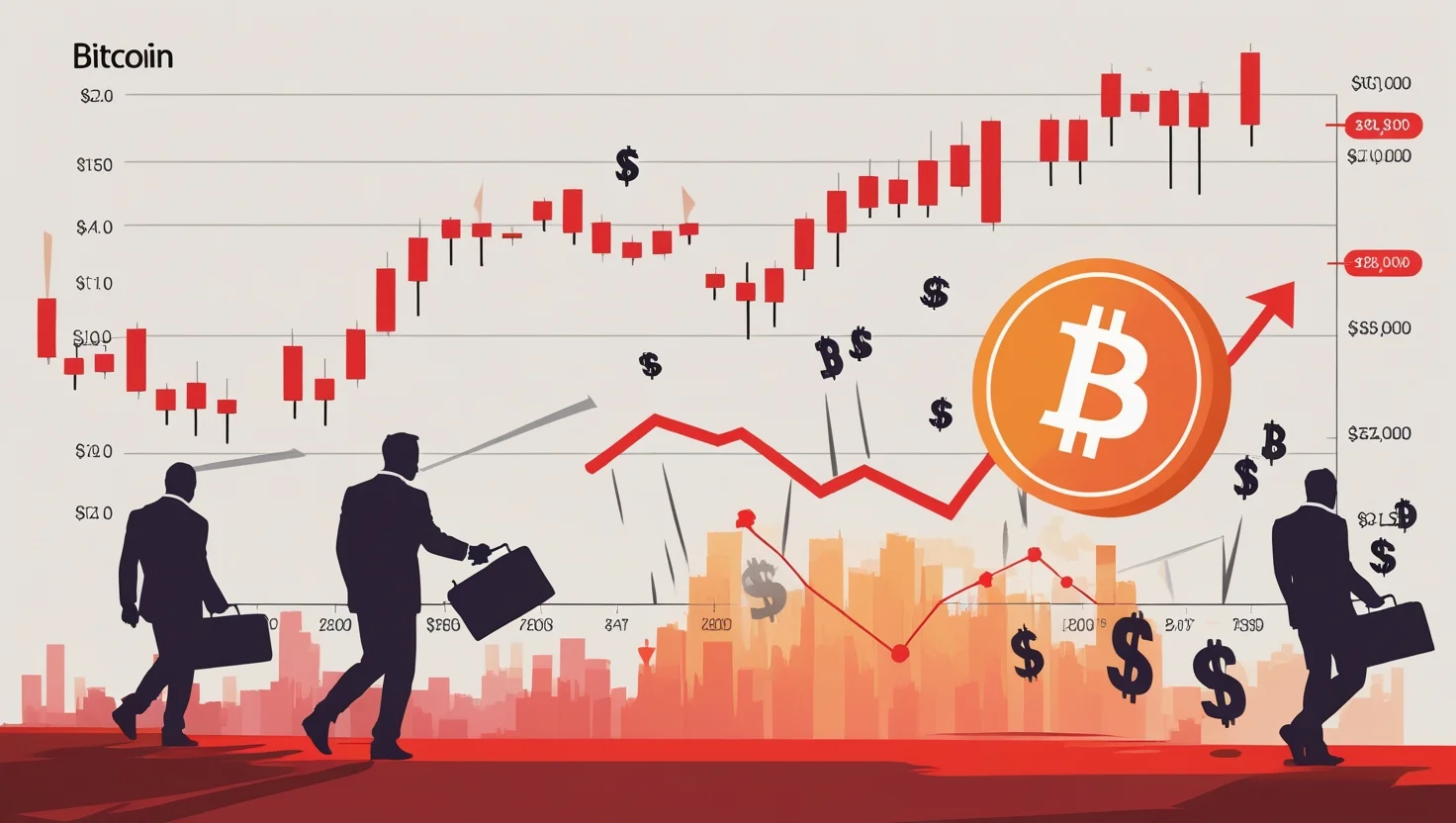 Bitcoin in calo: investitori incassano i profitti