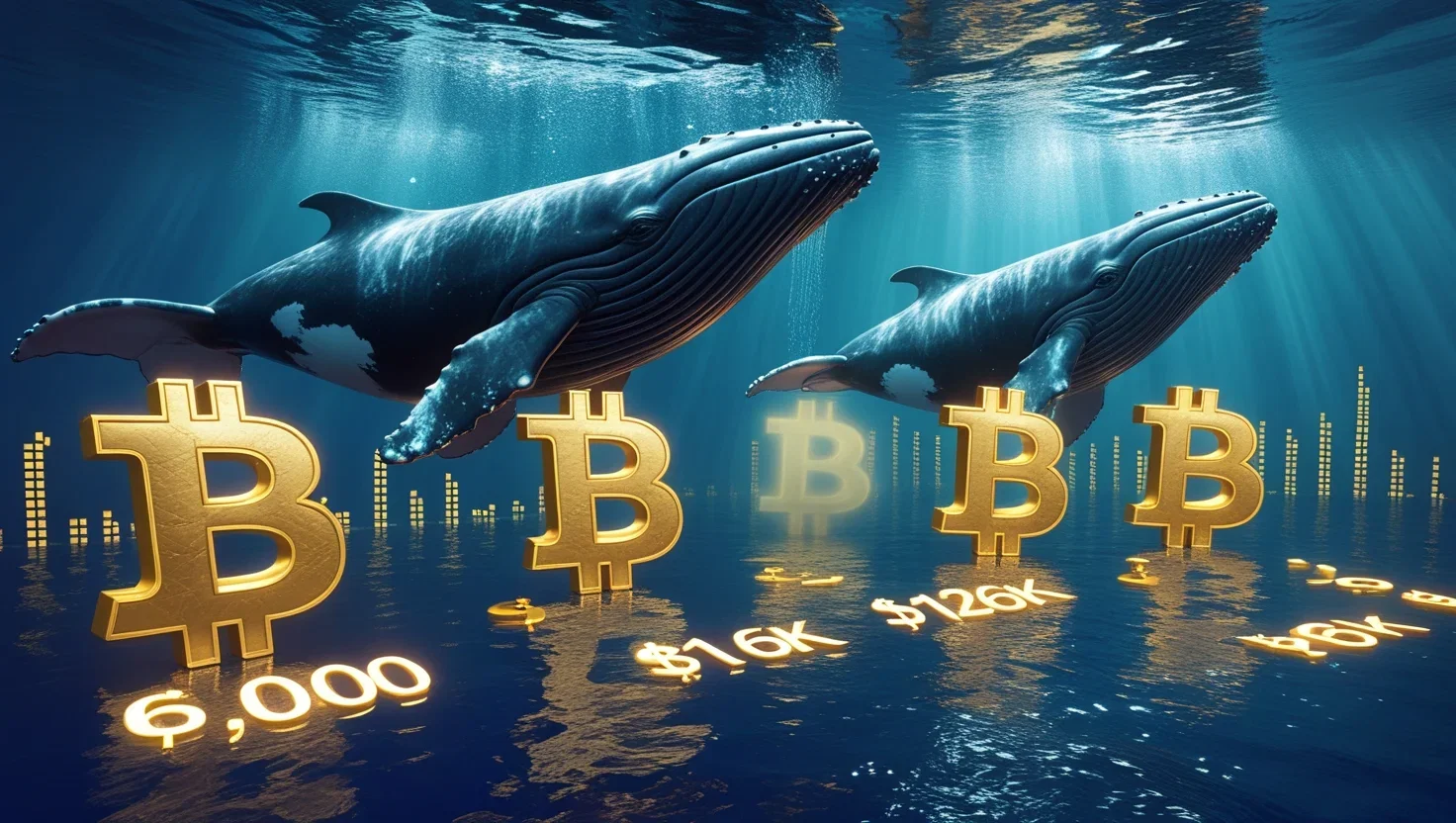 Le balene comprano 60.000 BTC in una settimana
