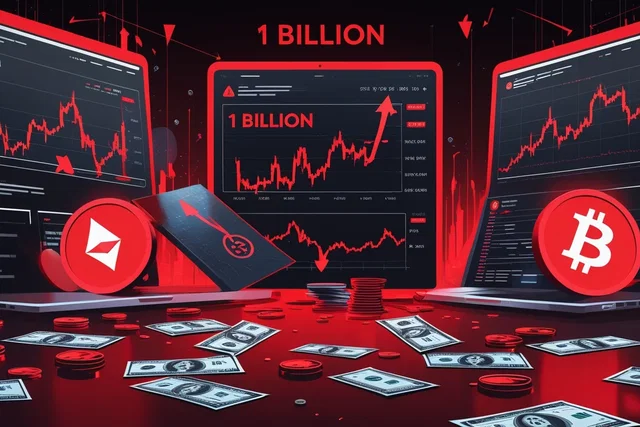 Liquidazioni da 1 miliardo: crollano BTC, ETH, XRP